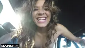 Teen amateur Eve Ellwood POV car fuck