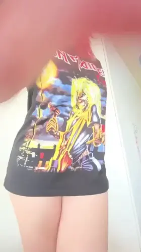 Just a shirt and nothing else underneath for easy acces