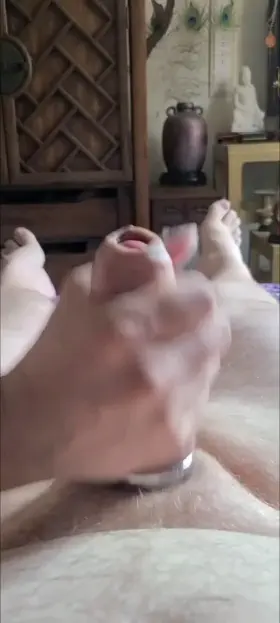 Getting jerked off is my favorite way to spend a Saturday morning