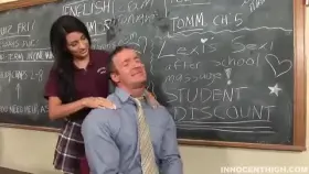 horny teen Lexi Diamond getting her tight pussy fucked hard by the school admin