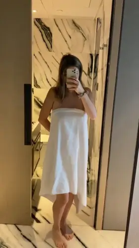 How am I doing for my first ever towel drop? This mum of 2 still get the blood flowing? [F]