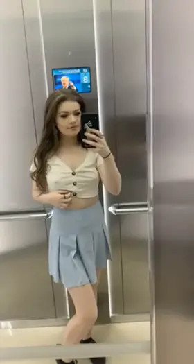 So i have some good news...i finally got to suck cock in the lift!! <3