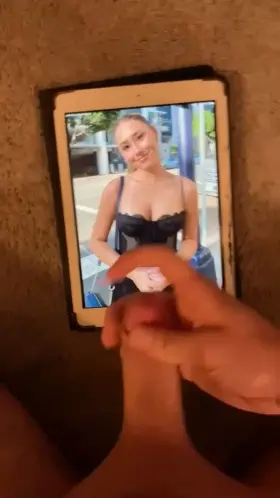 This Asian college slut looks so good covered in cum