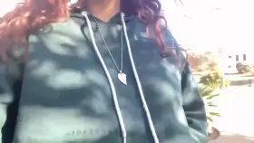 Flashing my boobs in the park for u;)