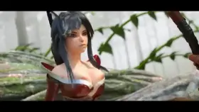 Ahri plays with her prey (OC Boon) [League of Legends]