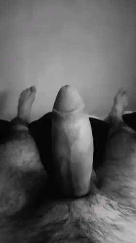 My reaction when I open the nude you sent me and start jerking off to you