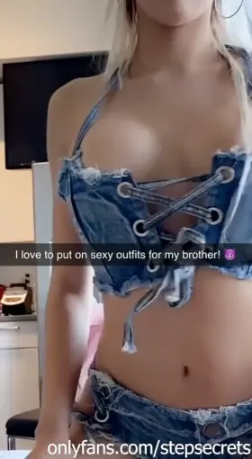 Stroking and riding my brothers cock until he cums all over my tits