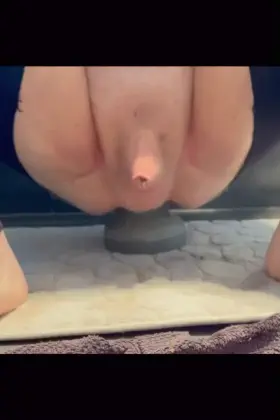 Fucking my huge plugs for fun.