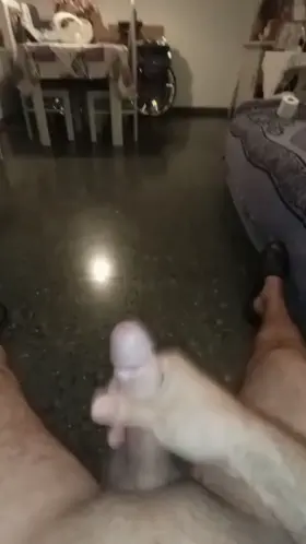 Just relaxing in the sofa with my nice cock