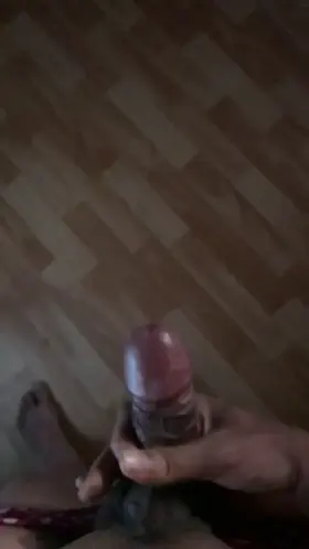 Crossdressed and edged cumshot