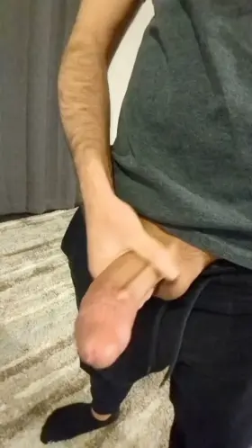 Stroking and teasing my monster tonight, come give me a hand?