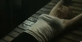 Big boobs stretching a tank top is so attractive