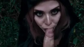 Blowjob in the woods.