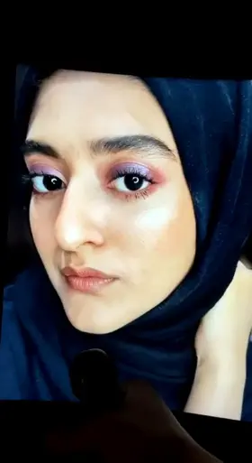 hijab whore gets what she needs on her nose