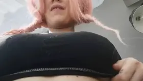 I put my boobs in slow mo for a drop and they remind me of that Japanese cheesecake