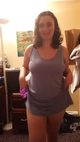 My nympho girlfriend wanted to undress for you. She wants her nudes spread so she can be a public fuck slut