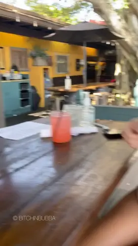 Quick before the waiter comes back