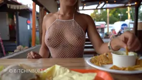 No bra at lunch