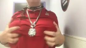 Titty Drop at Work, feeling so Naughty