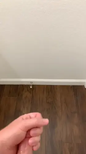 My cum hit the wall
