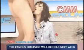 Late night news has begun using unsuspecting slave girls to boost ratings