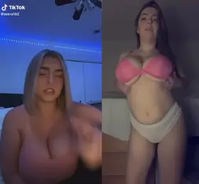TikTok girl lets her massive jugs hang out