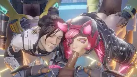 Wraith Wattson Loba Valkyrie Horizon Rampart Lifeline and Bangalore ( dzooworks ) [Apex Legends]