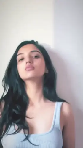 Ahsaas channa trying seducing us by her expressions and that tight top , if you can imagine you see subtle pokies too