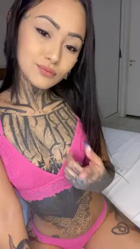 My ex told me he doesn't like my chest tats... My should I answer him?