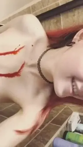 Hope you guys don’t mind some fake blood 🖤✨(OC)