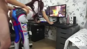 D.Va Getting Fucked While Playing Overwatch as Herself