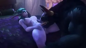 Tyrande getting licked (noname55) [World of Warcraft]