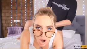 “His cock is stretching me out so much baby…”