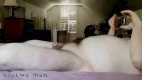 Handsfree Orgasm played at 9x actual speed. Watch (m)e go from completely soft to cumming within a minute. This was a 10 minute session in real time. DMs welcome! (M, 44)