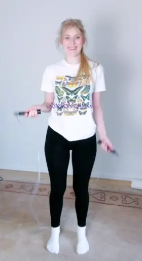 I never thought I'd use a jump rope to take my cloths off...