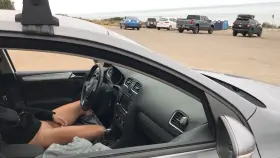 This was so risky and hot! I was shaking afterwards!