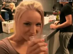 Just a Hottie Drinking in a Bar