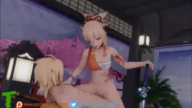 Yoimiya gets creampied by Aether (ToonE) [Genshin Impact]