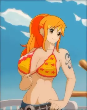 Nami’s titty drop (Scrabble007) [One Piece]
