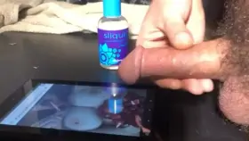 Squirting my sperm as hard as I can!