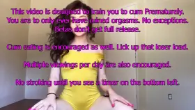 Premature Beta Trainer #17! Train yourself to cum as quick as you can for BBC!