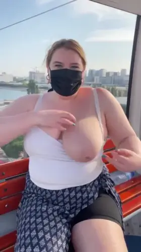 Would you wanna be flashed in this cable car?