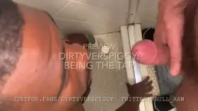 Watch this hung Black man eagerly drink from my tap before he pounds fuzzy tight hole and breeds me 2x