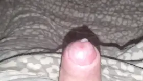 Hands free cum, through my semi hard, small cock. Yes, I know it's small. Can't help it, and I'm not embarrassed by it