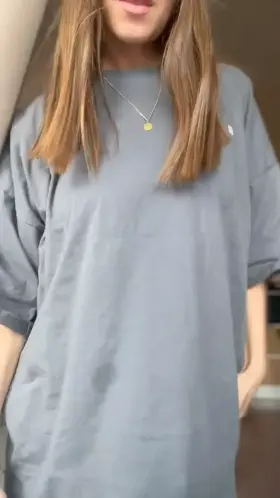 Beautiful sexy dance showing off her luscious boobs