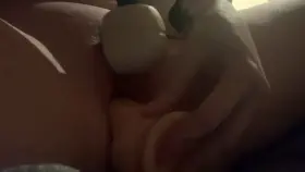 Listen to me cumming with wand + dildo