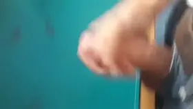 Country boy milking his cut penis