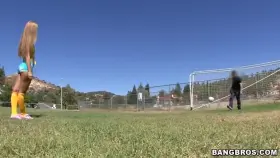 Mike and Jessie play soccer