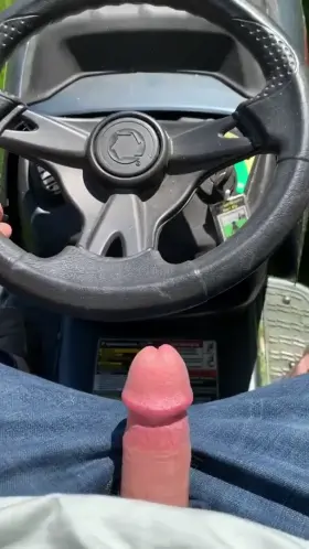 cock out mowing for the neighbors