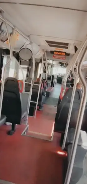 Being naughty on the bus...